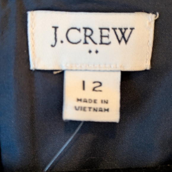J. Crew Navy Sheath Dress w/ Waist Tabs NWT 12 - Picture 7 of 10